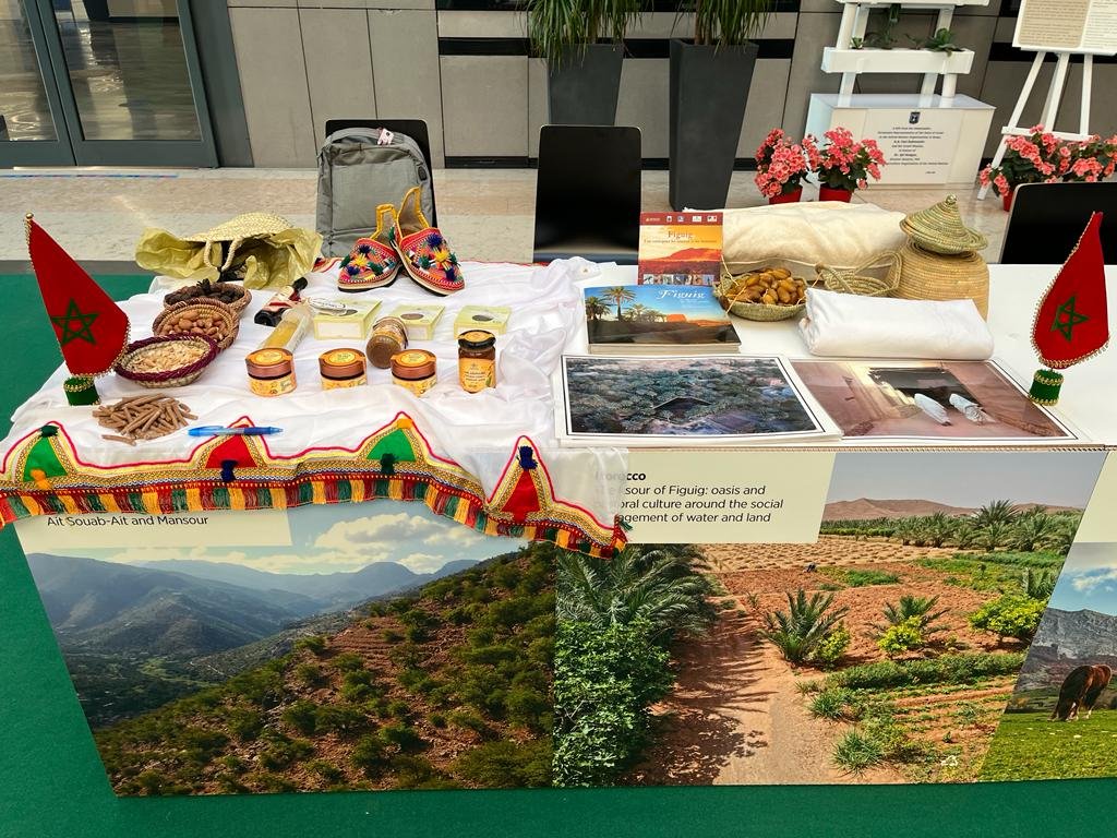 شارك وزير الفلاحة و الصيد البحري و التنمية القروسة و المياه و الغابات، يوم الاثنين 22 ماي 2023 بروما - إيطاليا، ضمن فعاليات حفل تسليم شهادات تصنيف المواقع كنظم للتراث الزراعي العالمي ذات الأهمية العالمية